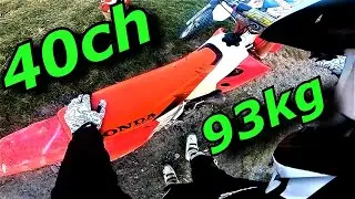 UN 125 CROSS TR&Egrave;S VIOLENT ! 💥 HONDA 125 CR