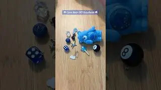 Make a Pop Mart Care Bear Keychain with me 🩵 #popmart #carebear #bagcharm #keychain #diy #diycrafts