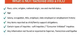 Fico Score Factors