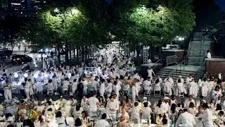 D&icirc;ner en Blanc is NYC's secret dress-in-white dinner party