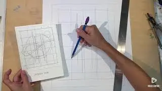 How to transfer a drawing to a larger format using the grid method
