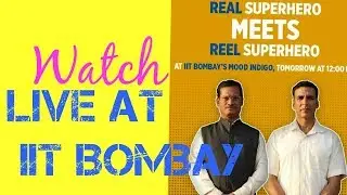 Real PADMAN  Arunachalam Meets Reel PADMAN Akshay At IIT Bombay||Live On Facebook