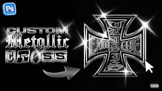 EASY CUSTOM METALLIC CROSS EFFECT | Photoshop Tutorial
