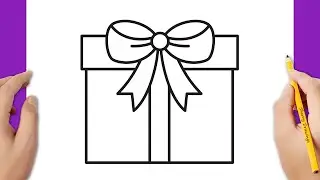 How to draw a gift box 🎁🎅