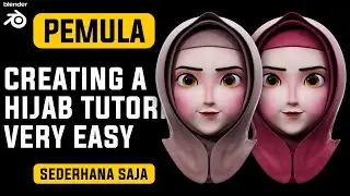 Creating a Hijab Tutorial Very Easy In Blender 2.9
