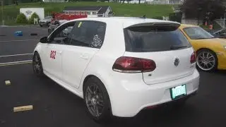 receiving the POINTBY from a white VW