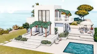 SIMS 4 Small MODERN BEACH HOUSE 🌟 | My Wedding Stories | Stop Motion Speed build
