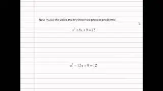 Conic Sections Pt 3: Completing the Square