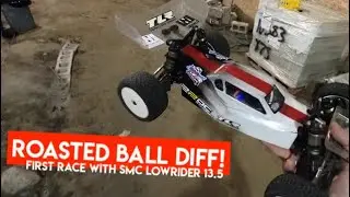 Roasted Ball Diff! TLR 22 5.0 First Race with SMC LowRider 13.5 - Netcruzer RC