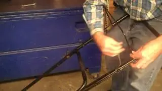 Ослабленная ручка газонокосилки