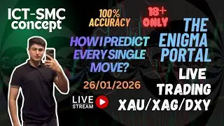 How I Predict Every Single Move? LIVE TRADING XAU/XAG/DXY  SMC ICT CONCEPTS 26/01/2026