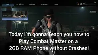 How to Fix Combat Master Crash [CM] 2GB RAM Phone Tutorial | Combat Master Tutorial #1