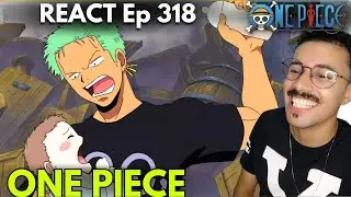 REACT - ZORO BAB&Aacute; E EU DORMINDO - Ep.318 - ONE PIECE - #lufy #onepiece