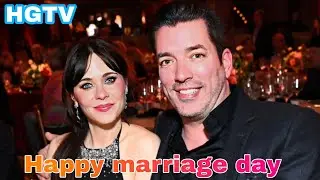 Jonathan Scott and Jasmine Deschanel celebrated their wedding day in style | Property Brothers. HGTV