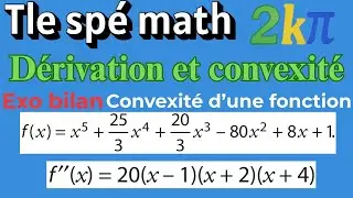 116p60 Tangente et convexité avec un polynôme de degré 5