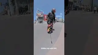 250Km+ trip to Niagara Falls #electricunicycle #euc #insta360 #insta360onex2 #begode #ex30 #niagara