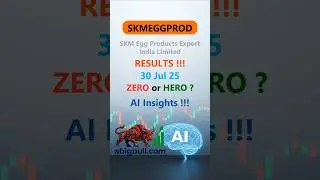 SKMEGGPROD 🚨30 Jul Results & AI Insights 🔍 SKM Egg Products #stocks #shorts