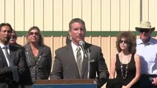 Jeff Gorell speaks at Press conferemce @ Gills Onions