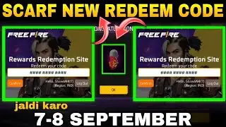 Free Fire Redeem Code Today 7 September | cap Redeem Code | FF Redeem Code Today
