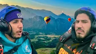 Парамоторный спорт, полеты на воздушных шарах и секретный водопад в Лаосе.