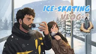 First Time Ice Skating in Canada 🇨🇦❄️ | Indian Couple&rsquo;s Cute & Funny Experience