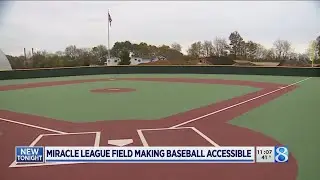 Miracle League field making baseball accessible