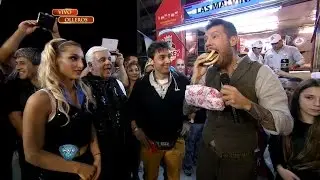 Samid llevó un camión para vender hamburguesas