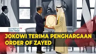 Presiden Jokowi Terima Penghargaan Sipil Tertinggi Order of Zayed dari Presiden MBZ