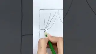 How to draw a curtain #drawing #art