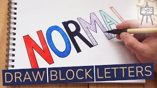 How to Draw Block Letters (Easy Methods)