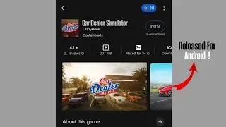 How to Download Car Dealer Simulator Game in Android Mobile | @TechnoGamerzOfficial