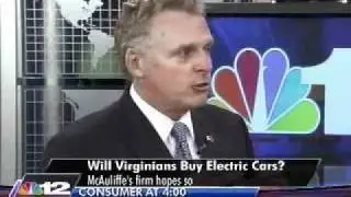 NBC12 Decision Virginia- Terry McAuliffe and Green Cars