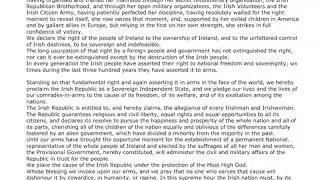 Fenian commemoration 2020-The 1916 Proclamation of Independence