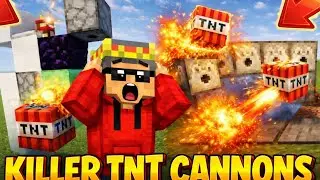 🔥 2 MOST POWERFUL AND DANGEROUS TNT CANNONS IN MINECRAFT! 💣 | Redstone Builds
