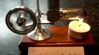Stirling motor in werking stirling engine