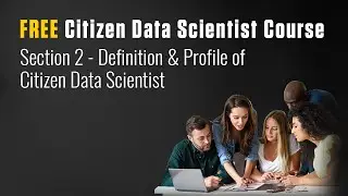 FREE Citizen Data Scientist Course - Section 2 - Definition & Profile of Citizen Data Scientist