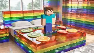 Realistic Minecraft Physics Simulation with Badroom and Dream Bed | AI Minecraft