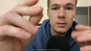 Hand sounds with tongue clicking and repeating words like “sleep” and “relax” (asmr)
