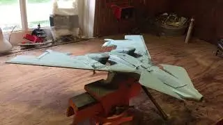 Futuristic RC UAV (pre-flight demonstration)
