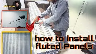 सिलन से छूटकर पाए 💯  Fluted Panels 🔥 Rampvc, Delhi india 