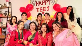Teej celebration at my sweet home 🏠😍 #teej #fun #didibaini #love 