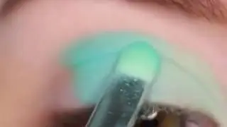 How to Apple Green eyeshadow tutorial🌹🌹