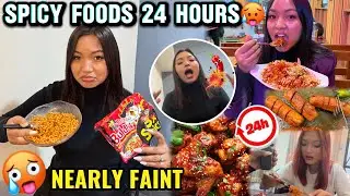 Жизнь на острой пище в течение 24 часов🥵🔥🌶️ | Кулинарный челлендж