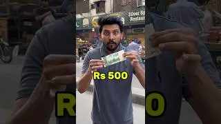 Eating 5 food items in Rs500 challenge ep#4 #hussainabad #shorts #dumhybhae #ytahort #challenge