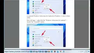 Uninstall Windows Subsystem for Android in Windows 11
