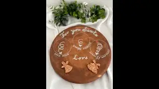 How to make cute Santa Tray I Personalized I handmade I Resin art I Christmas gift I Fun ideas