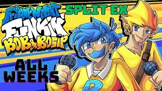 Friday Night Funkin' - VS Bob & Bosip FULL WEEK + Cutscenes (FNF Mod/Hard) (Minecraft Let's Players)