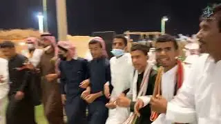 والقلب ينبض بحب الوطن 💚🇸🇦مشاركة زوار القرية التراثية بمهرجان وادي حلي بلون الربخة