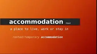 Meaning of accommodation , Definition of accommodation