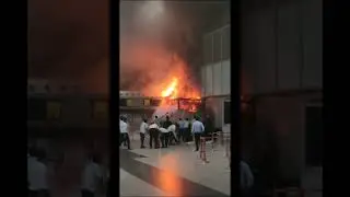 Got fire in Kolkata Airport | Scared People rushed every where | #fireestinguisher #firecontrol